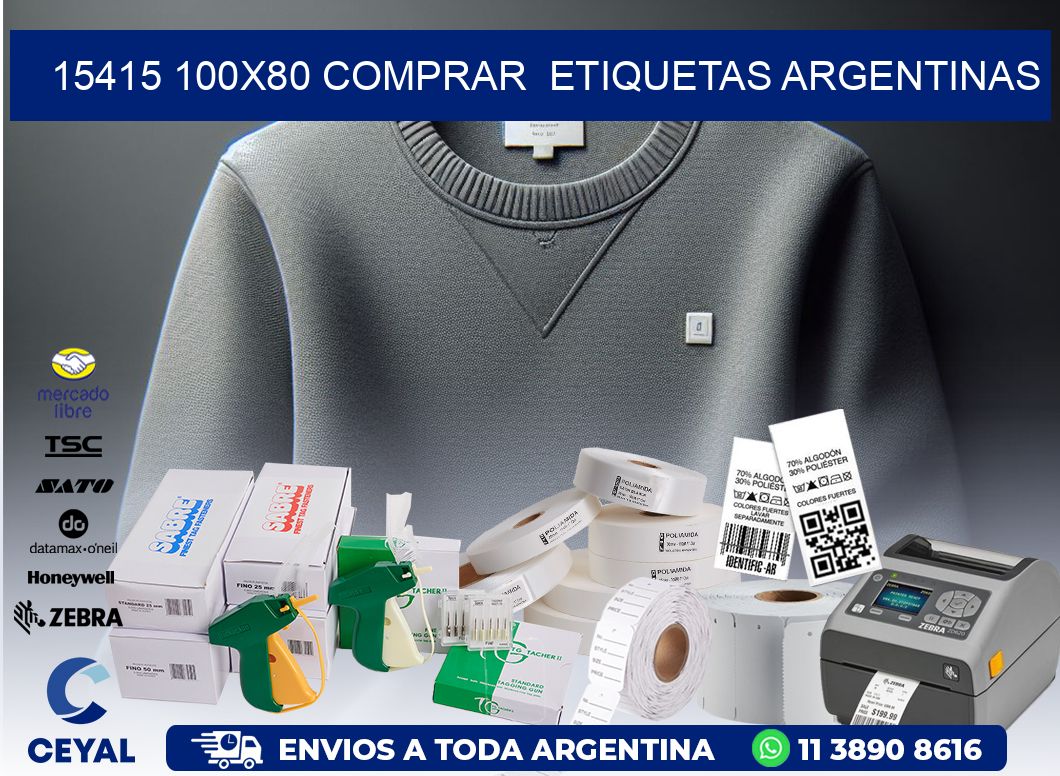 15415 100X80 COMPRAR  ETIQUETAS ARGENTINAS