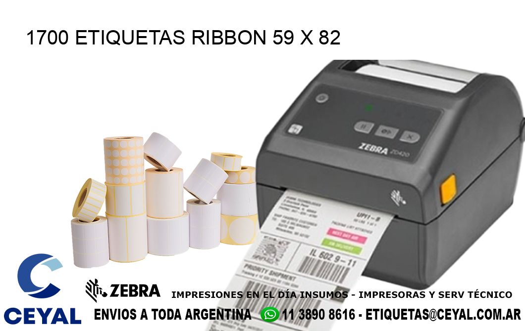 1700 ETIQUETAS RIBBON 59 x 82