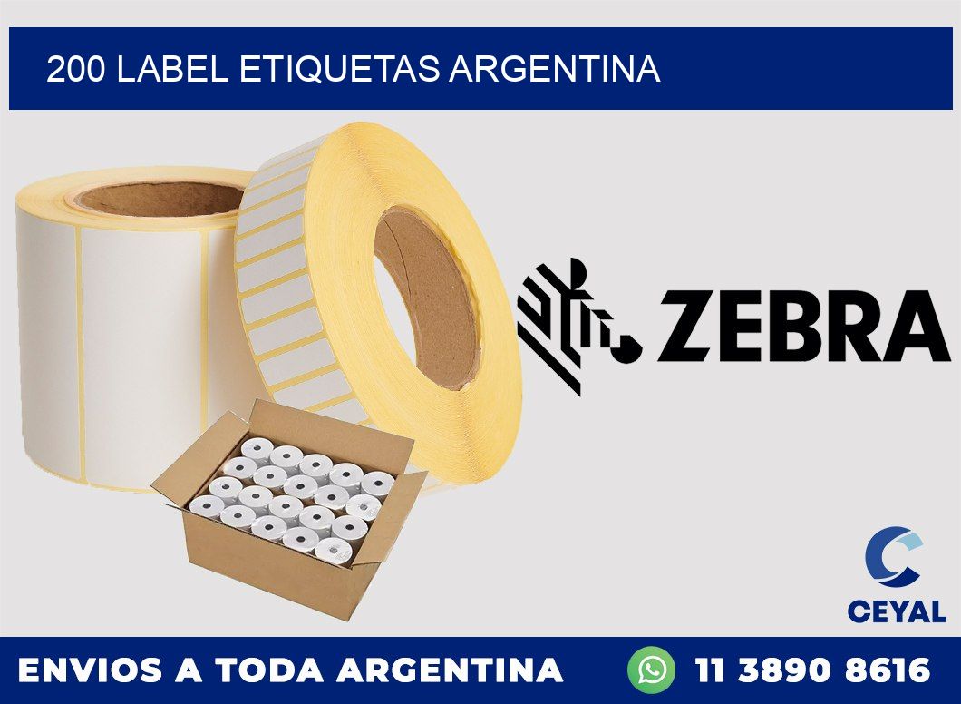 200 LABEL ETIQUETAS ARGENTINA