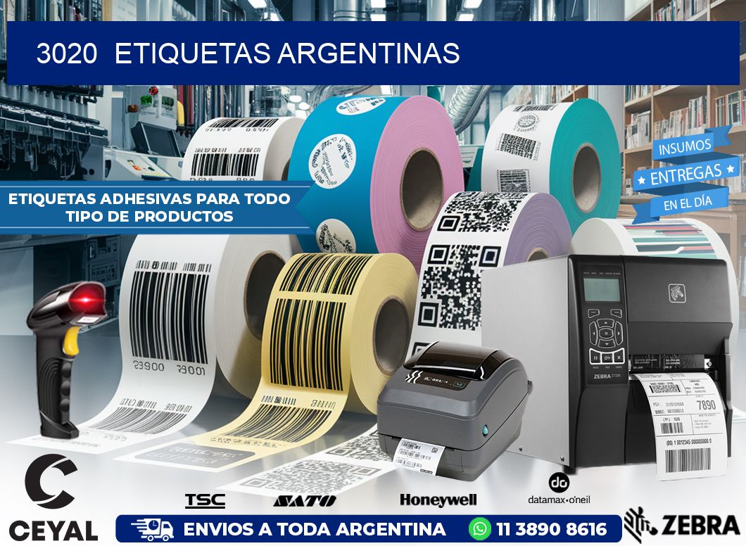 3020  ETIQUETAS ARGENTINAS