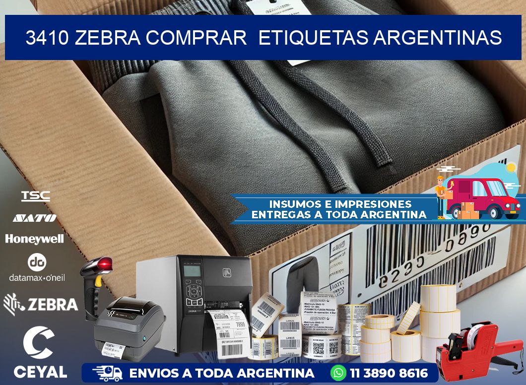 3410 ZEBRA COMPRAR  ETIQUETAS ARGENTINAS