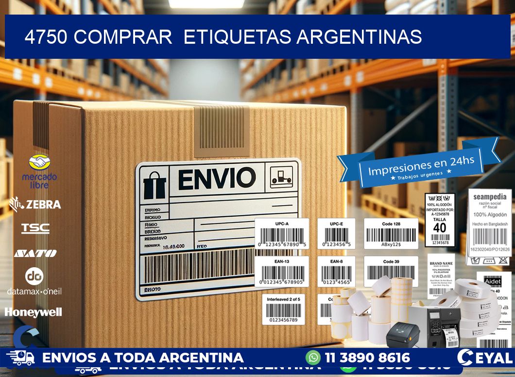 4750 COMPRAR  ETIQUETAS ARGENTINAS