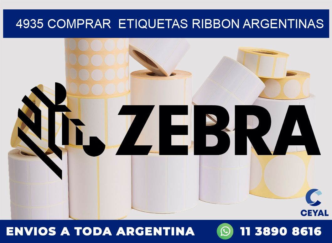 4935 COMPRAR  ETIQUETAS RIBBON ARGENTINAS