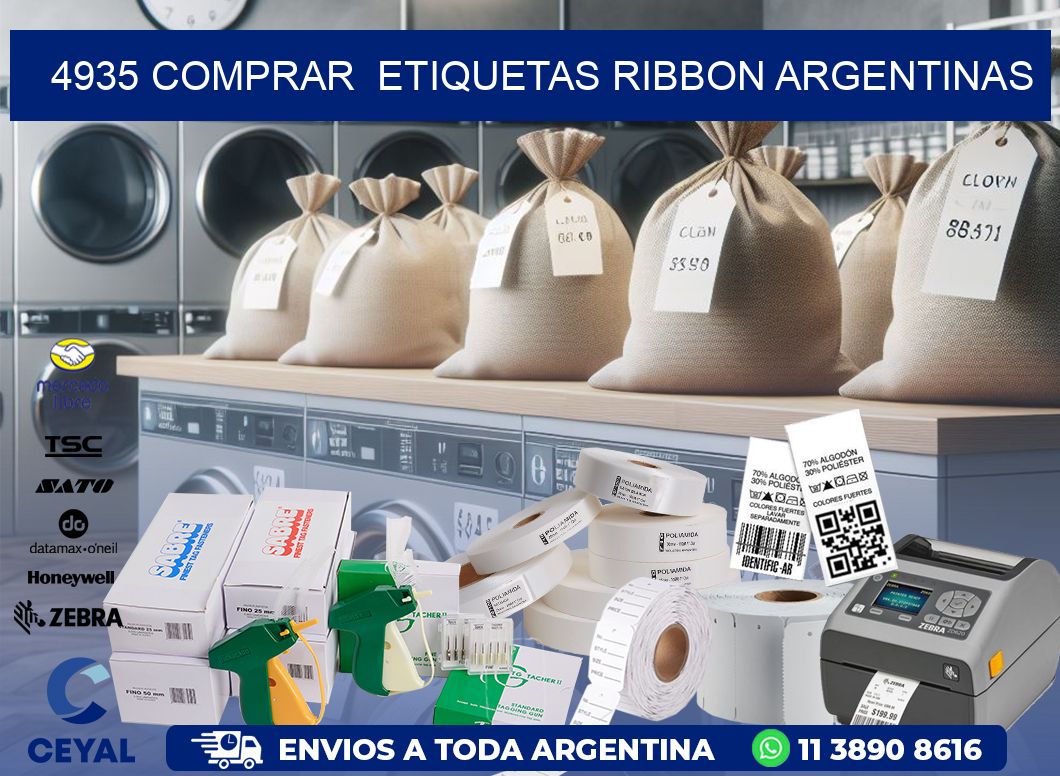 4935 COMPRAR  ETIQUETAS RIBBON ARGENTINAS