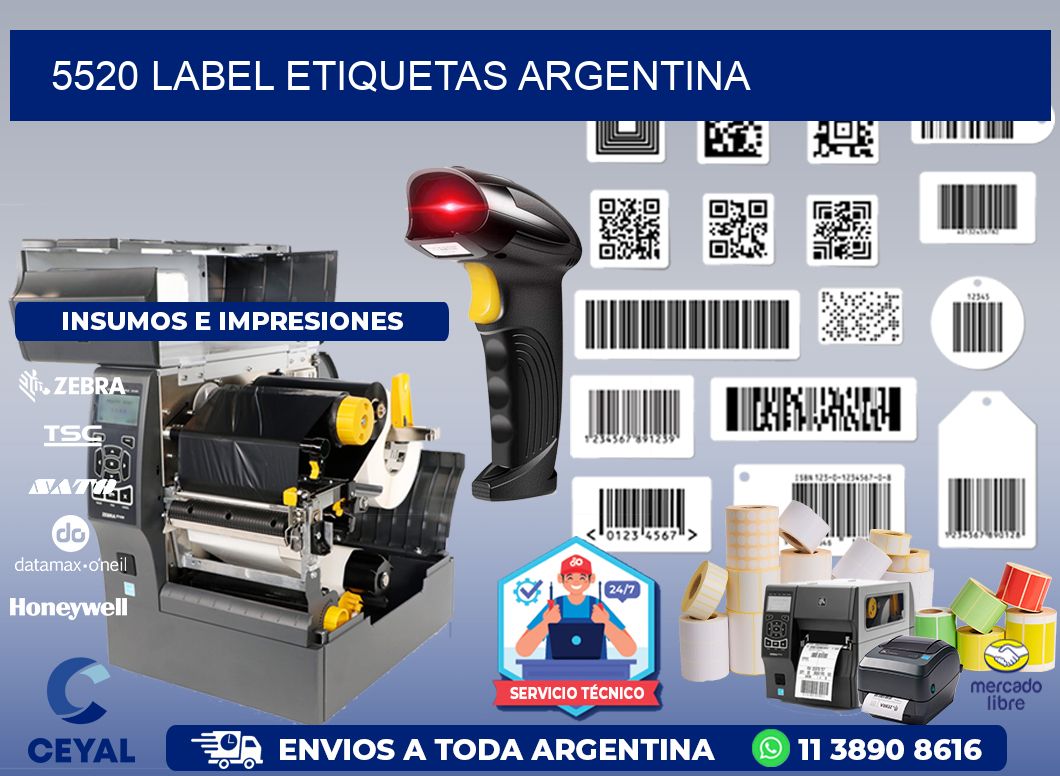 5520 LABEL ETIQUETAS ARGENTINA