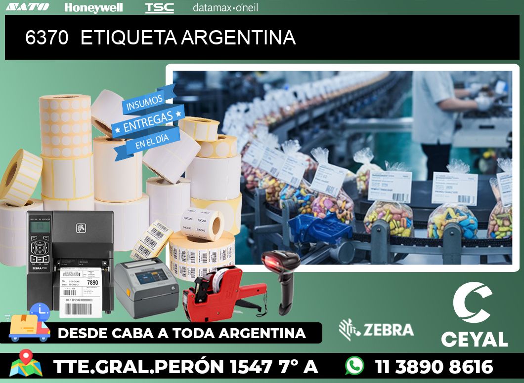 6370  ETIQUETA ARGENTINA