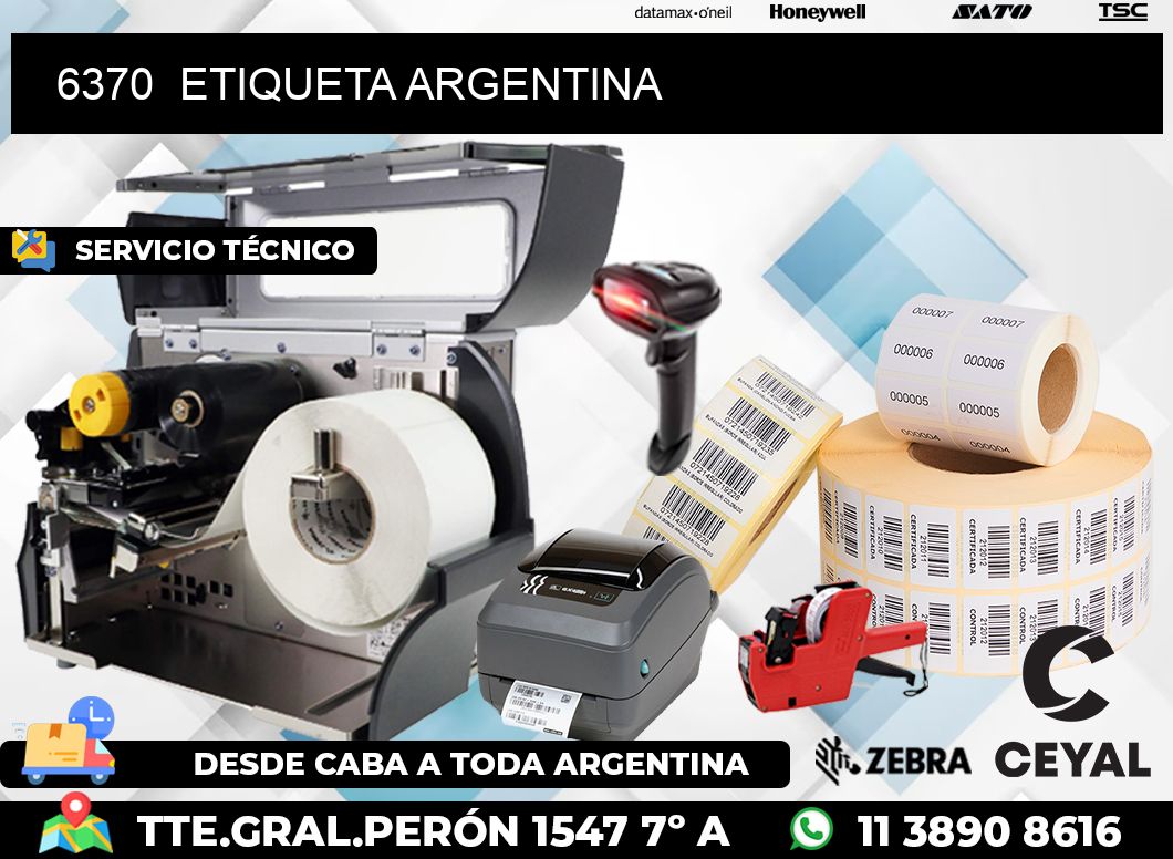 6370  ETIQUETA ARGENTINA