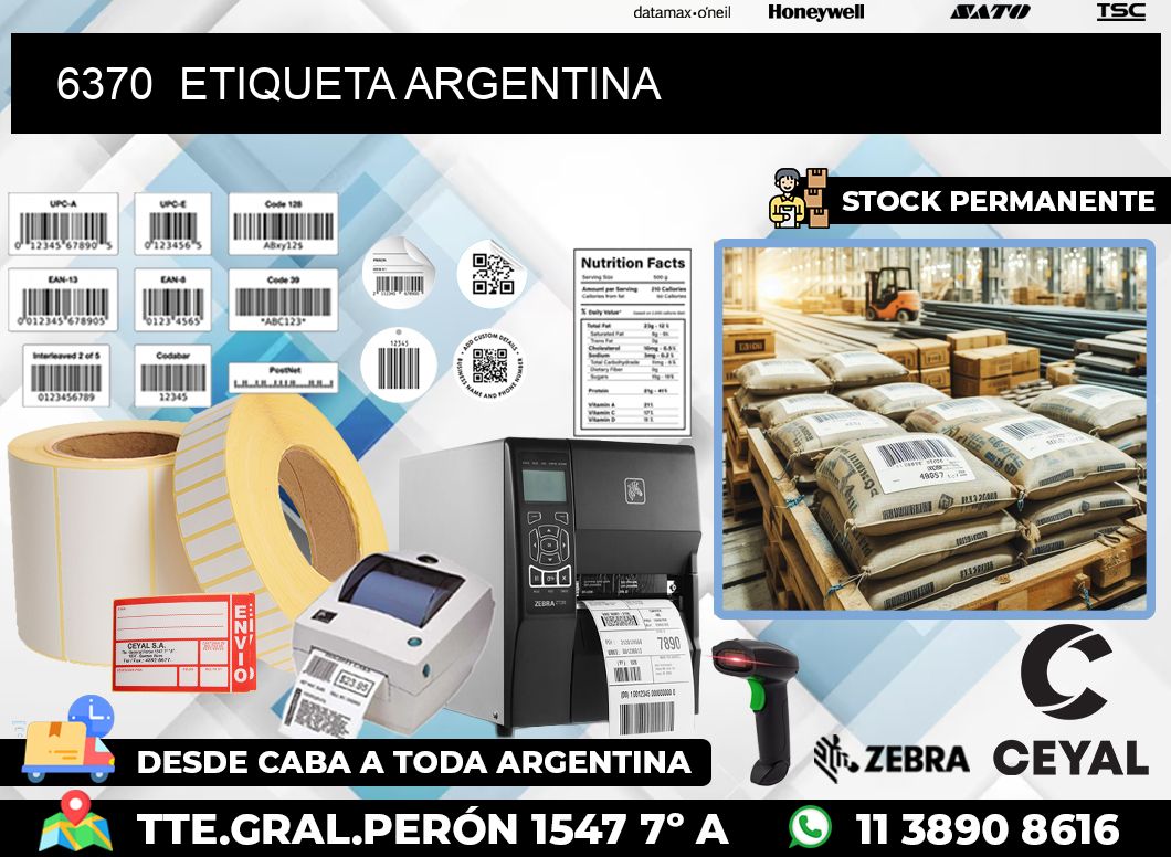 6370  ETIQUETA ARGENTINA