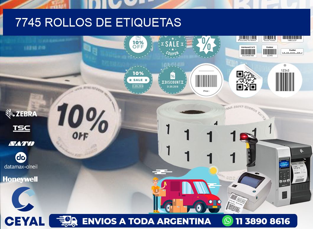 7745 ROLLOS DE ETIQUETAS