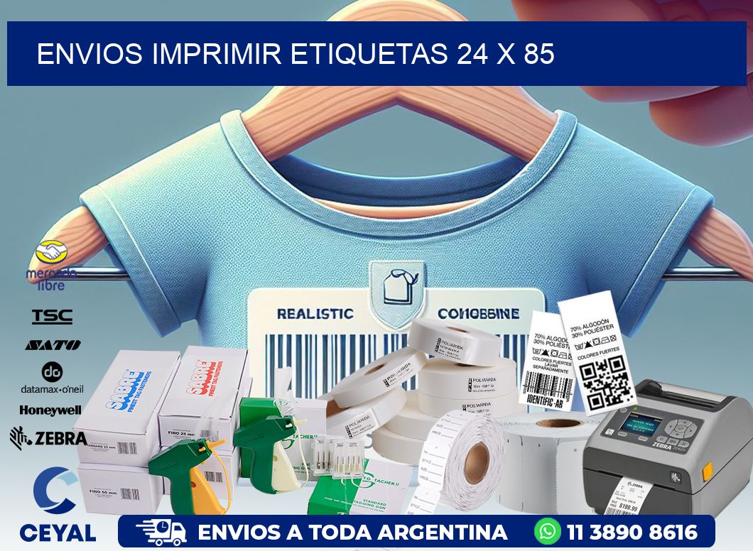 ENVIOS IMPRIMIR ETIQUETAS 24 x 85