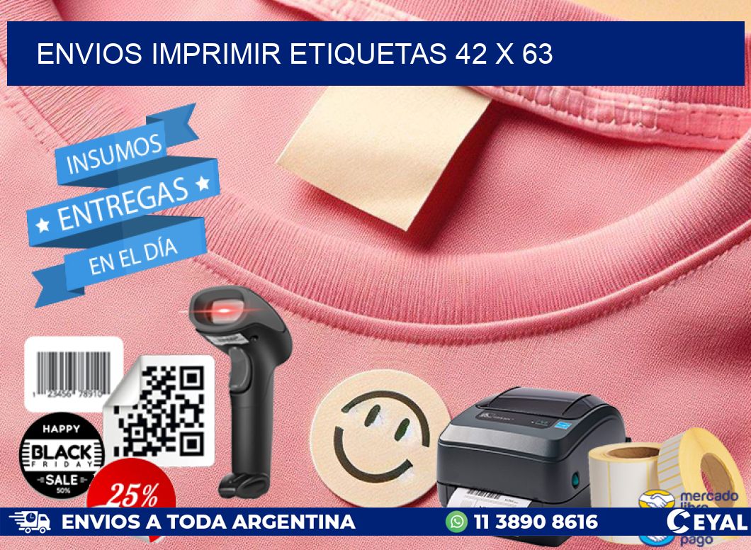 ENVIOS IMPRIMIR ETIQUETAS 42 x 63