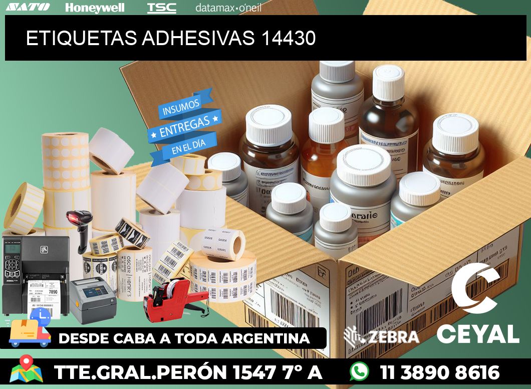 ETIQUETAS ADHESIVAS 14430