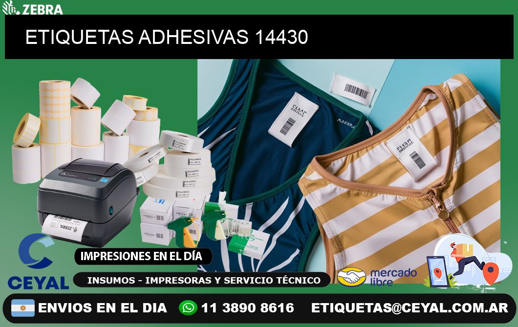 ETIQUETAS ADHESIVAS 14430