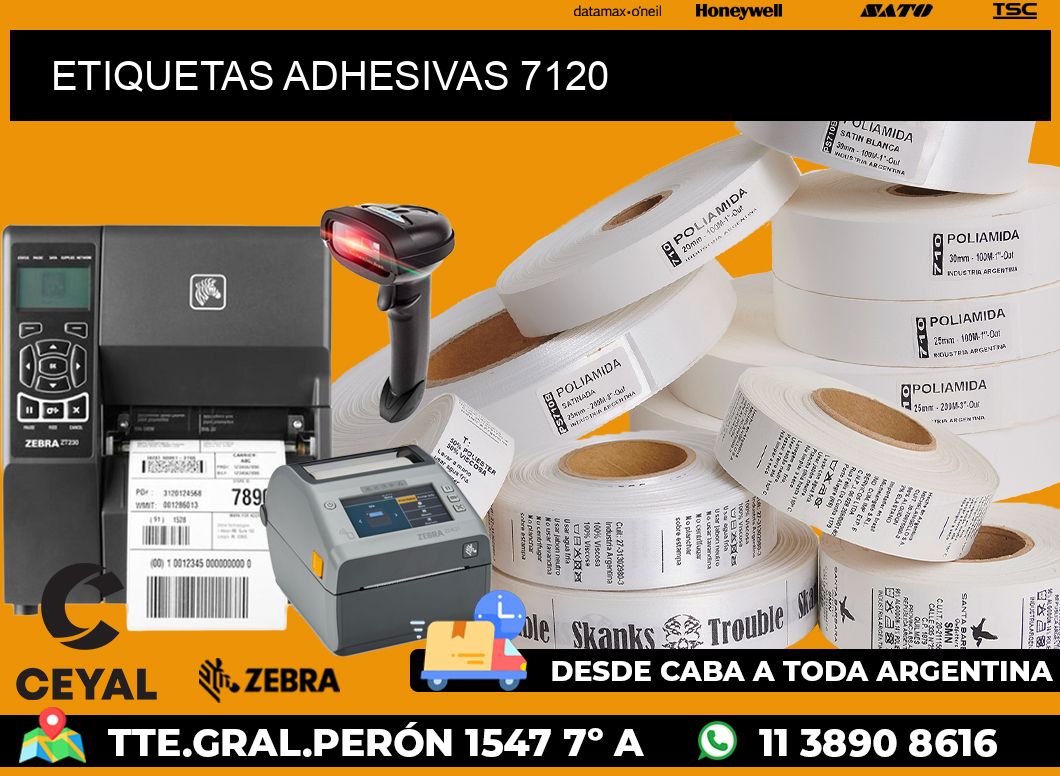 ETIQUETAS ADHESIVAS 7120