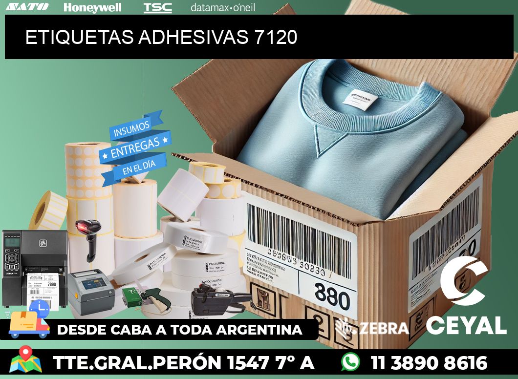 ETIQUETAS ADHESIVAS 7120