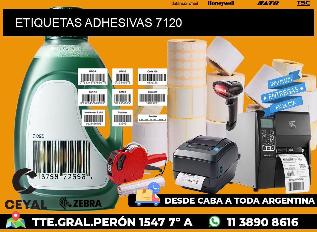 ETIQUETAS ADHESIVAS 7120