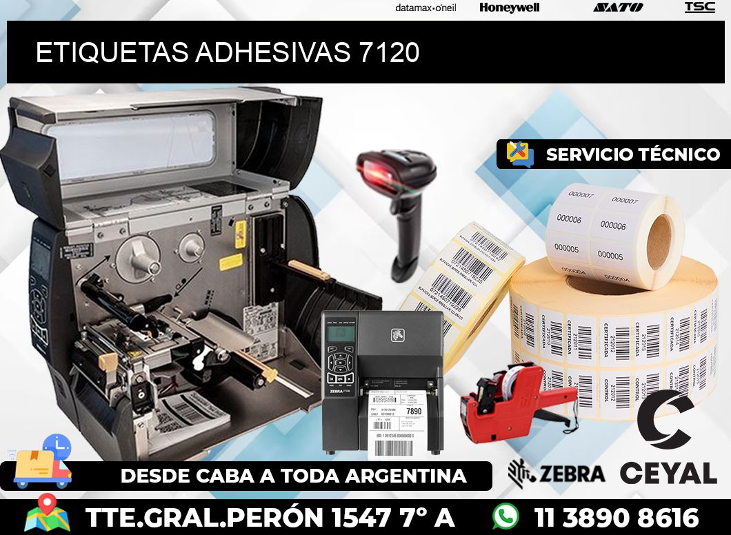 ETIQUETAS ADHESIVAS 7120