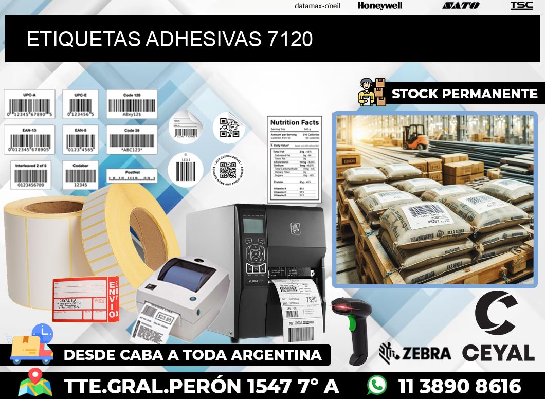 ETIQUETAS ADHESIVAS 7120