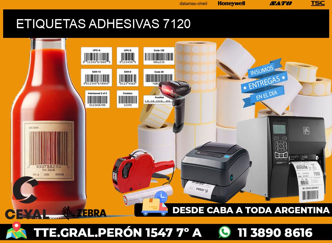 ETIQUETAS ADHESIVAS 7120