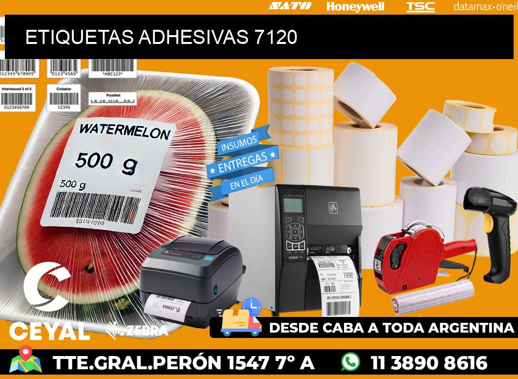 ETIQUETAS ADHESIVAS 7120