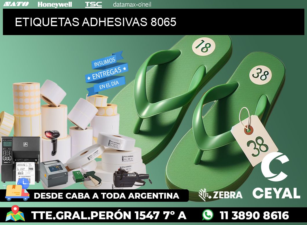 ETIQUETAS ADHESIVAS 8065