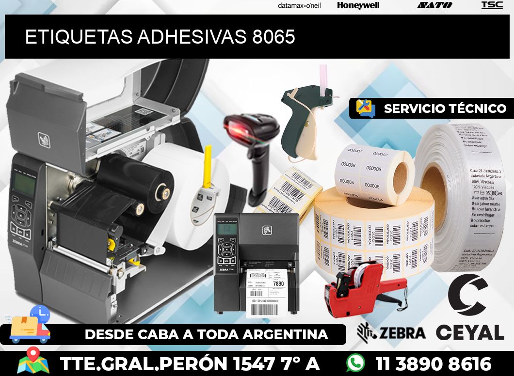 ETIQUETAS ADHESIVAS 8065