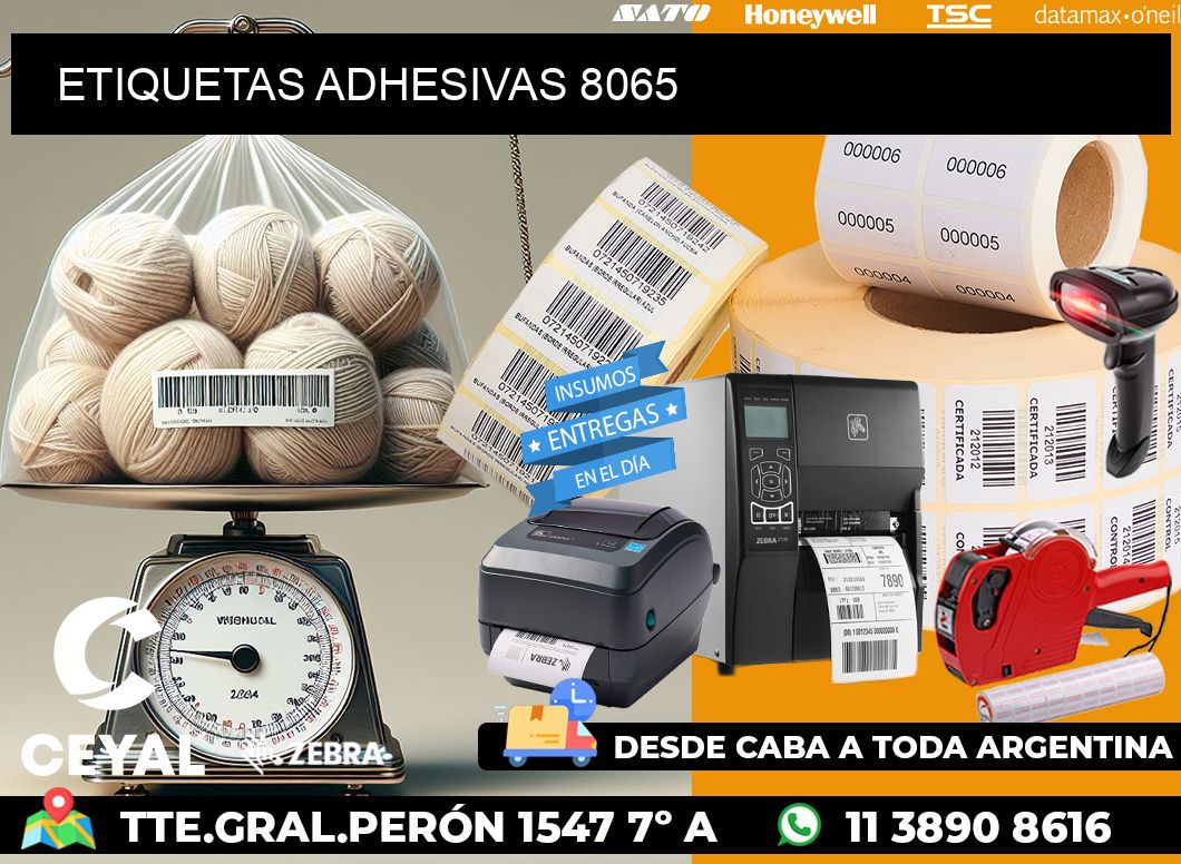 ETIQUETAS ADHESIVAS 8065