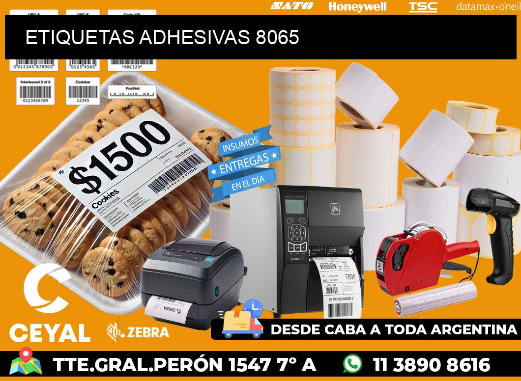 ETIQUETAS ADHESIVAS 8065