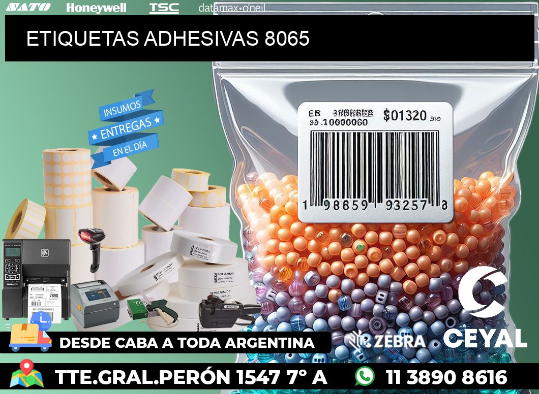 ETIQUETAS ADHESIVAS 8065