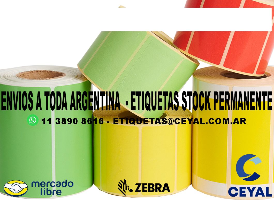 ETIQUETAS ADHESIVAS FABRICAS 67 x 66