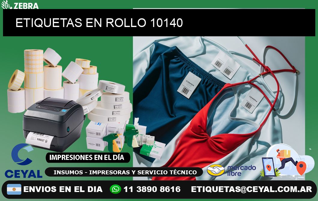 ETIQUETAS EN ROLLO 10140