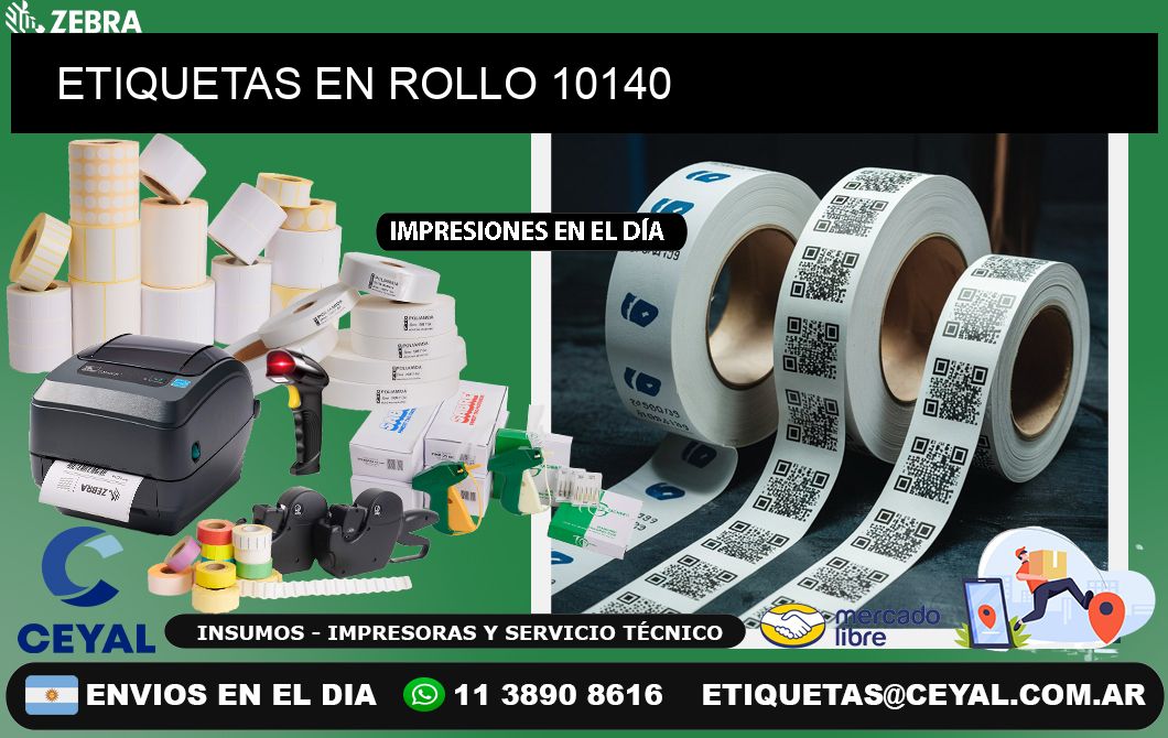 ETIQUETAS EN ROLLO 10140