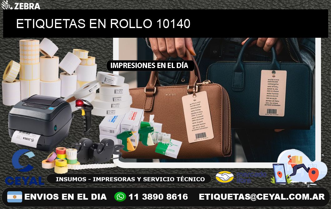 ETIQUETAS EN ROLLO 10140