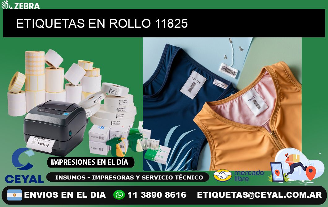 ETIQUETAS EN ROLLO 11825