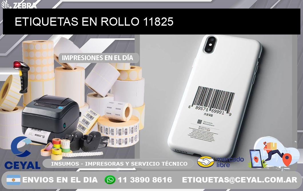 ETIQUETAS EN ROLLO 11825