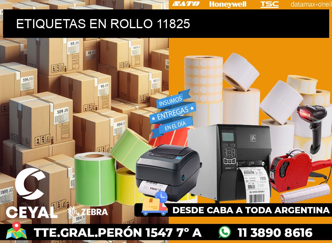 ETIQUETAS EN ROLLO 11825