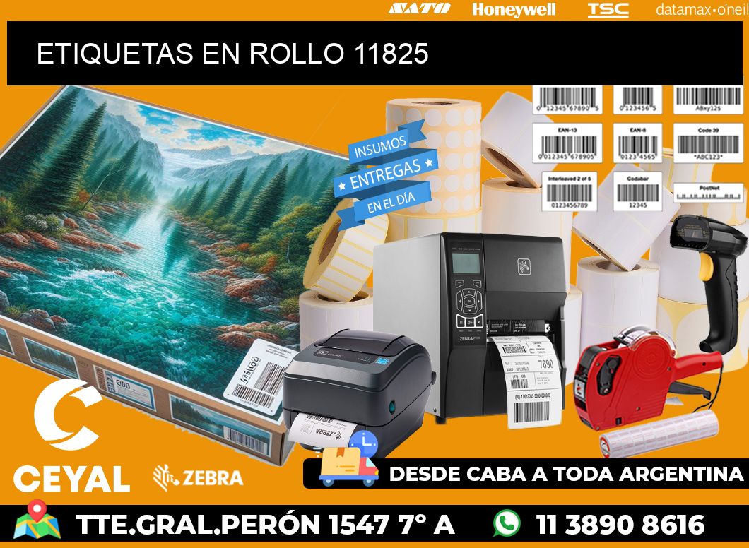 ETIQUETAS EN ROLLO 11825