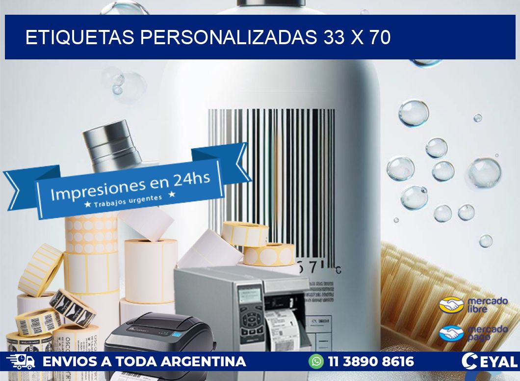 ETIQUETAS PERSONALIZADAS 33 x 70