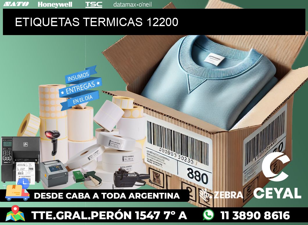 ETIQUETAS TERMICAS 12200