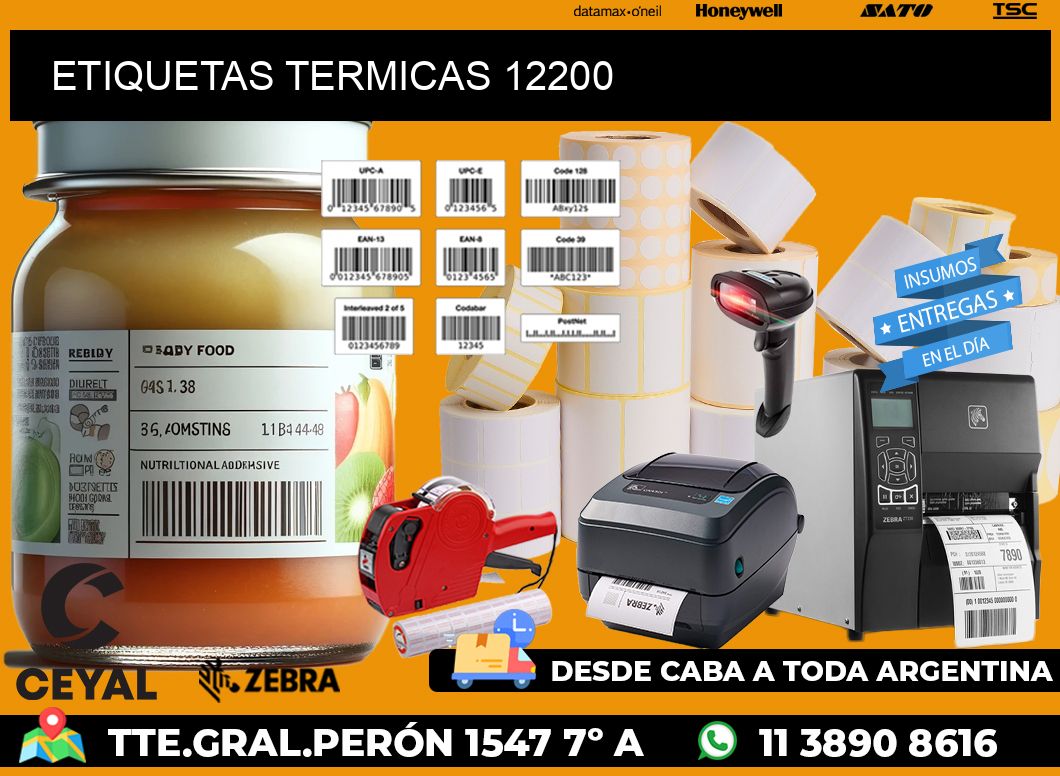 ETIQUETAS TERMICAS 12200