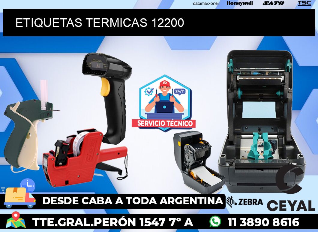 ETIQUETAS TERMICAS 12200