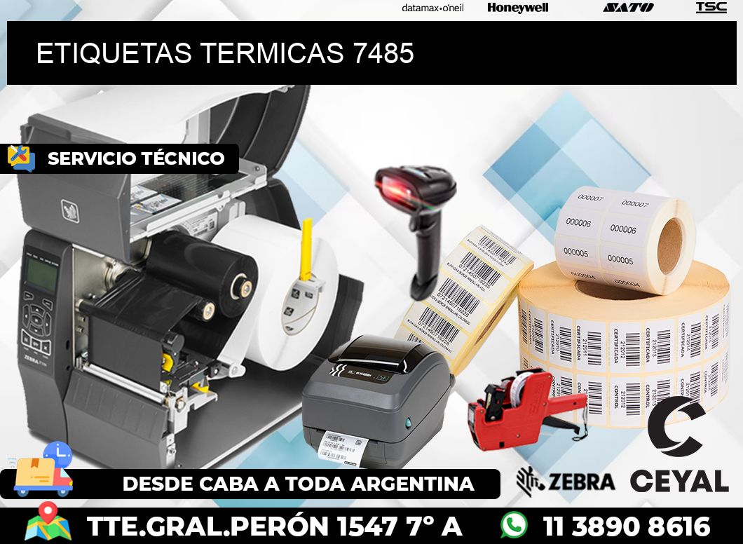 ETIQUETAS TERMICAS 7485