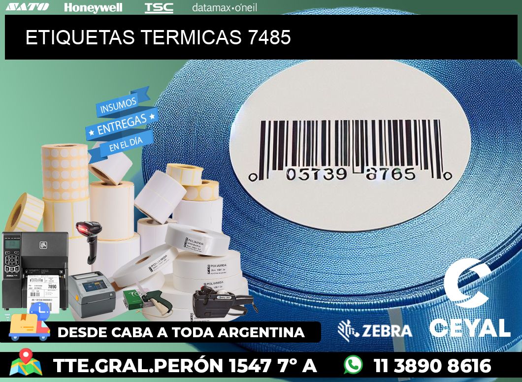 ETIQUETAS TERMICAS 7485