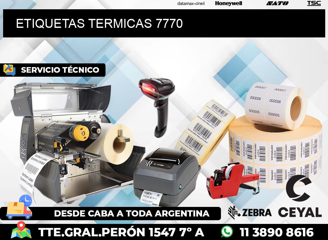 ETIQUETAS TERMICAS 7770