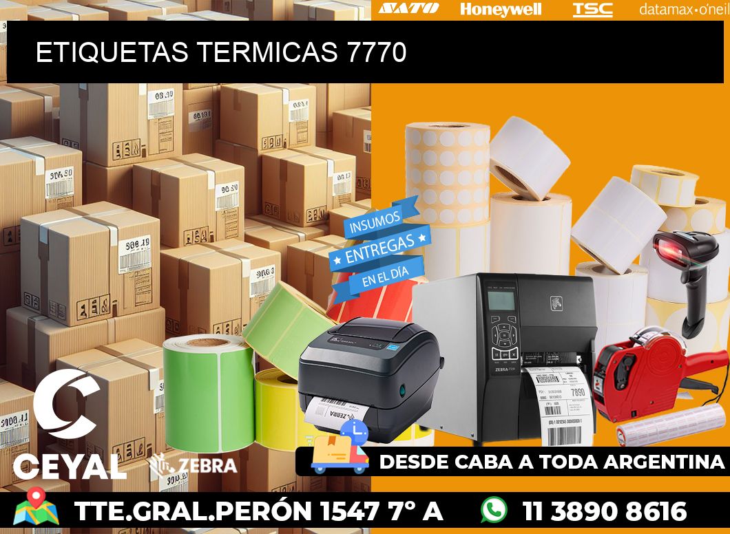 ETIQUETAS TERMICAS 7770