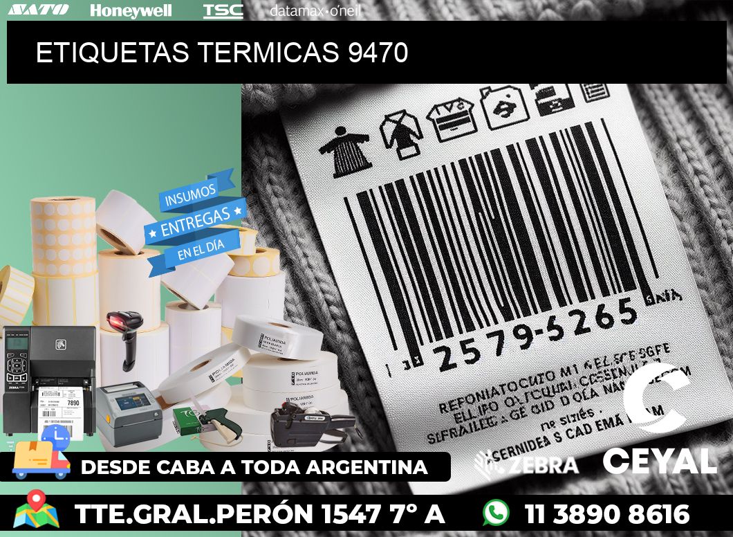 ETIQUETAS TERMICAS 9470