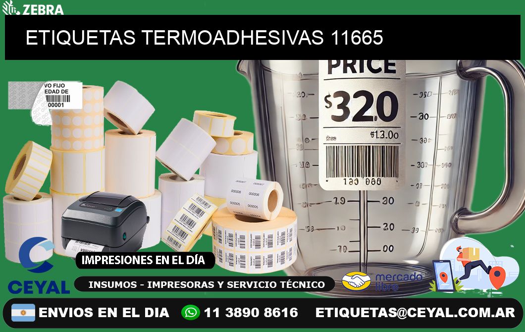 ETIQUETAS TERMOADHESIVAS 11665