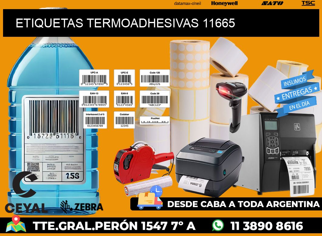 ETIQUETAS TERMOADHESIVAS 11665