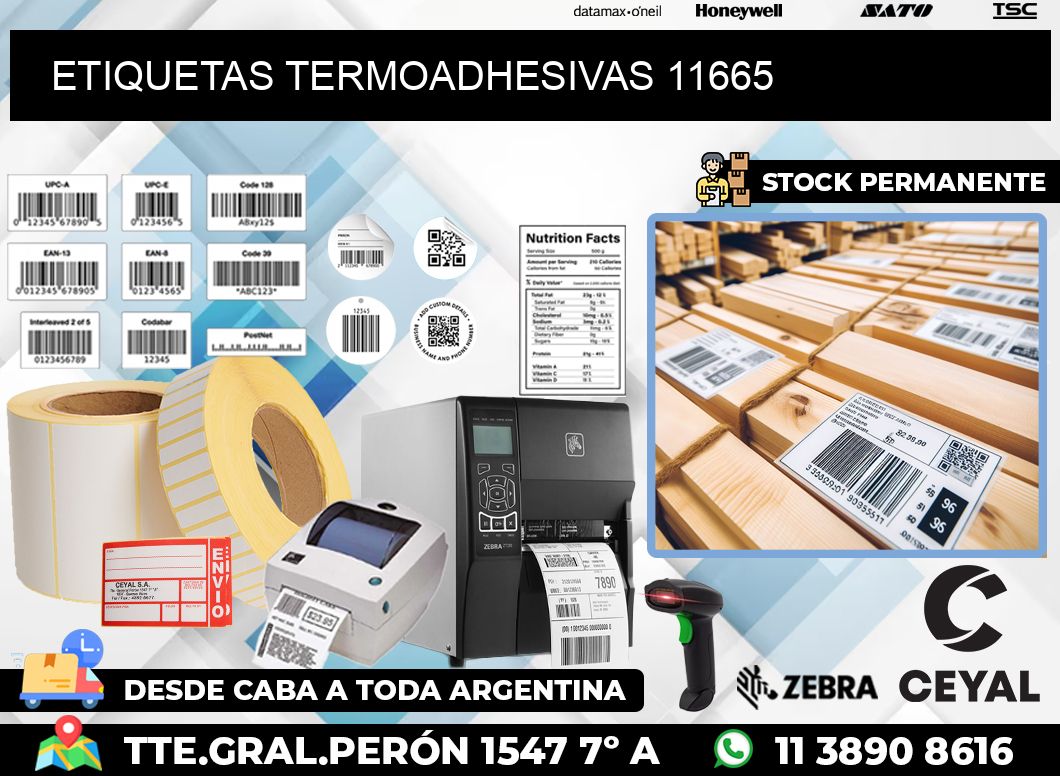 ETIQUETAS TERMOADHESIVAS 11665