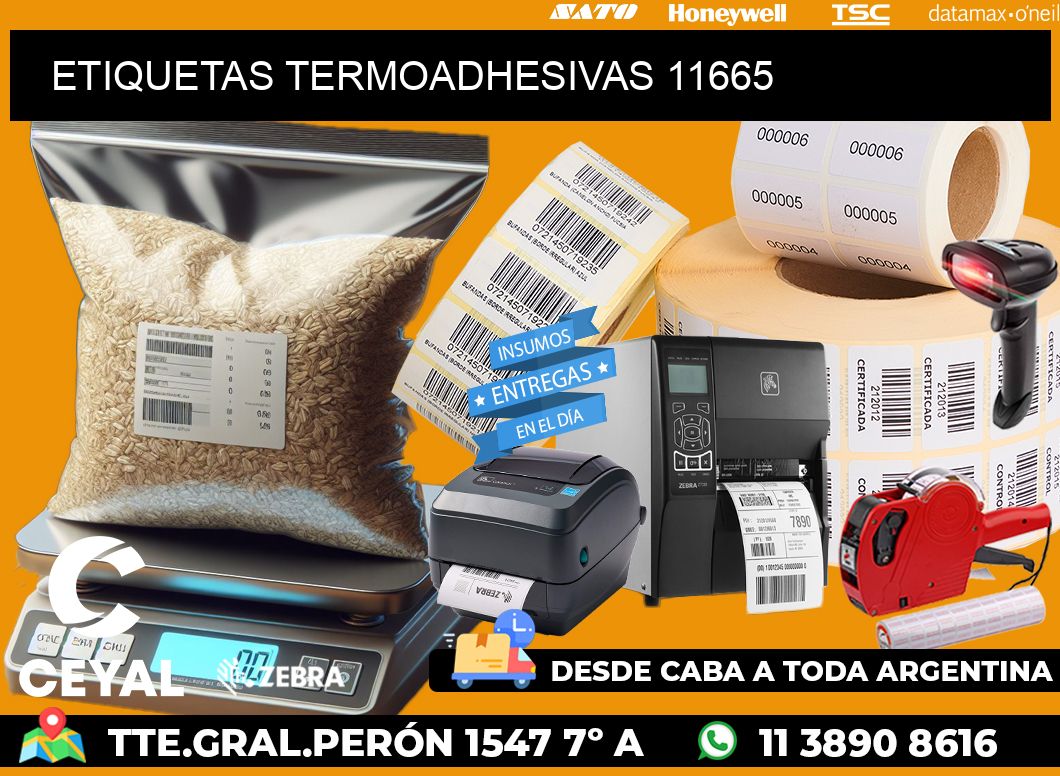 ETIQUETAS TERMOADHESIVAS 11665